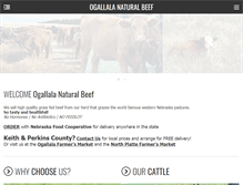 Tablet Screenshot of ogallalanaturalbeef.com